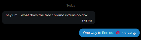 0xAdaOverride's tweet photo. if you haven't installed my FREE CHROME EXTENSION yet... i don't know what you're doing with your life.🤨 https://t.co/CCcHaDZacl