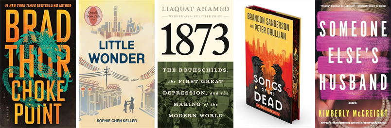boxlib's tweet photo. This week the Sargent Memorial Library has 31 new books.  New items include Choke Point, Little Wonder, and 1873. https://t.co/Ds7lfmuh3z https://t.co/I5yQpCBJ7h
