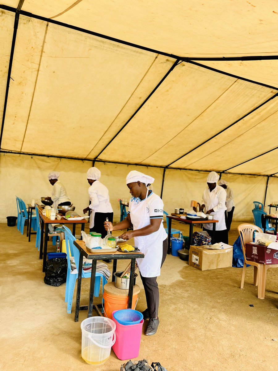 CGVSUganda's tweet photo. Happening Now:

Assessment of Informally Acquired skills by @UVTABOfficial &amp; @Educ_SportsUg 

Occupation: Baker.

Our students are serving with a Smile.

#SecondChanceEduc #ReEntry https://t.co/b662Pl1ujb
