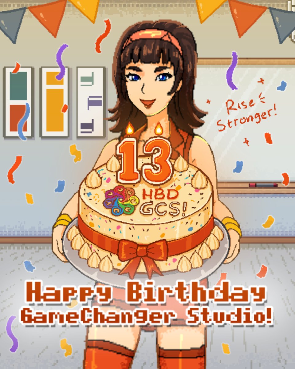 gchangerstudio's tweet photo. Selamat ulang tahun ke-13 GameChanger Studio! 🎉
Terima kasih buat kalian semua yang sudah jadi bagian dari 13 tahun petualangan ini!
Let's #RiseStronger! https://t.co/zYI1WxEpBE