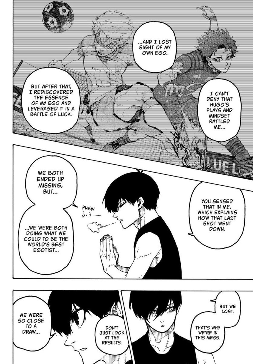 kaizen57070's tweet photo. There is something I love about Yoichi here is bro didn't just discard Rin but he went ahead to acknowledged that he was also at fault for rin's reaction performance in the game and he came to meet him so that can work on their Ego's together #bluelock351 https://t.co/iu2vACSVvU