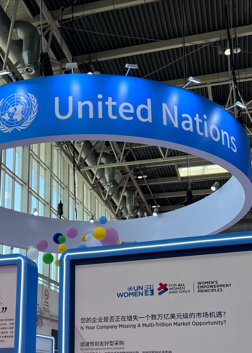 unwomenchina's tweet photo. Come visit us at the 4th China Int’l Supply Chain Expo!
We’re connecting with companies on how they can procure more from women-owned businesses, promote the 2026 Asia-Pacific WEPs Awards, and advance workplace gender equality. #ChainExpo #WEPs https://t.co/sNHCpuu5HA