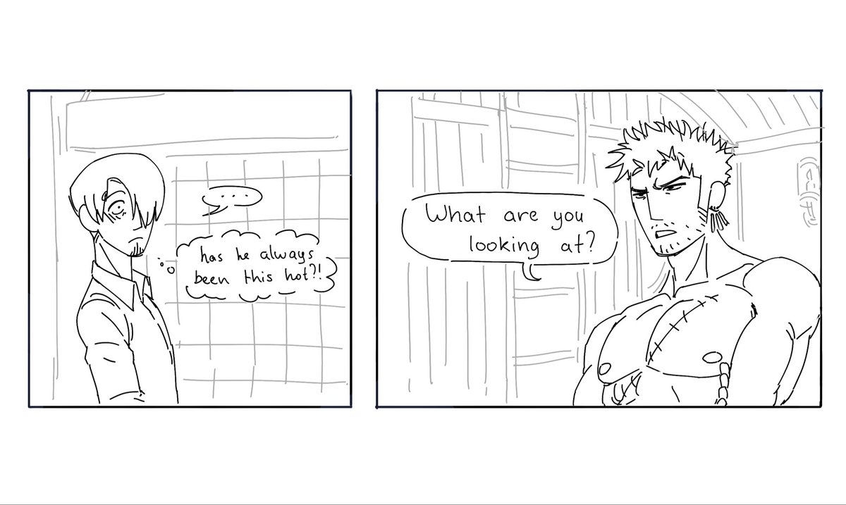 asgardian_arse's tweet photo. Little #zosan comic about Zoro’s stubble (1/3) https://t.co/rTitKUPZsC