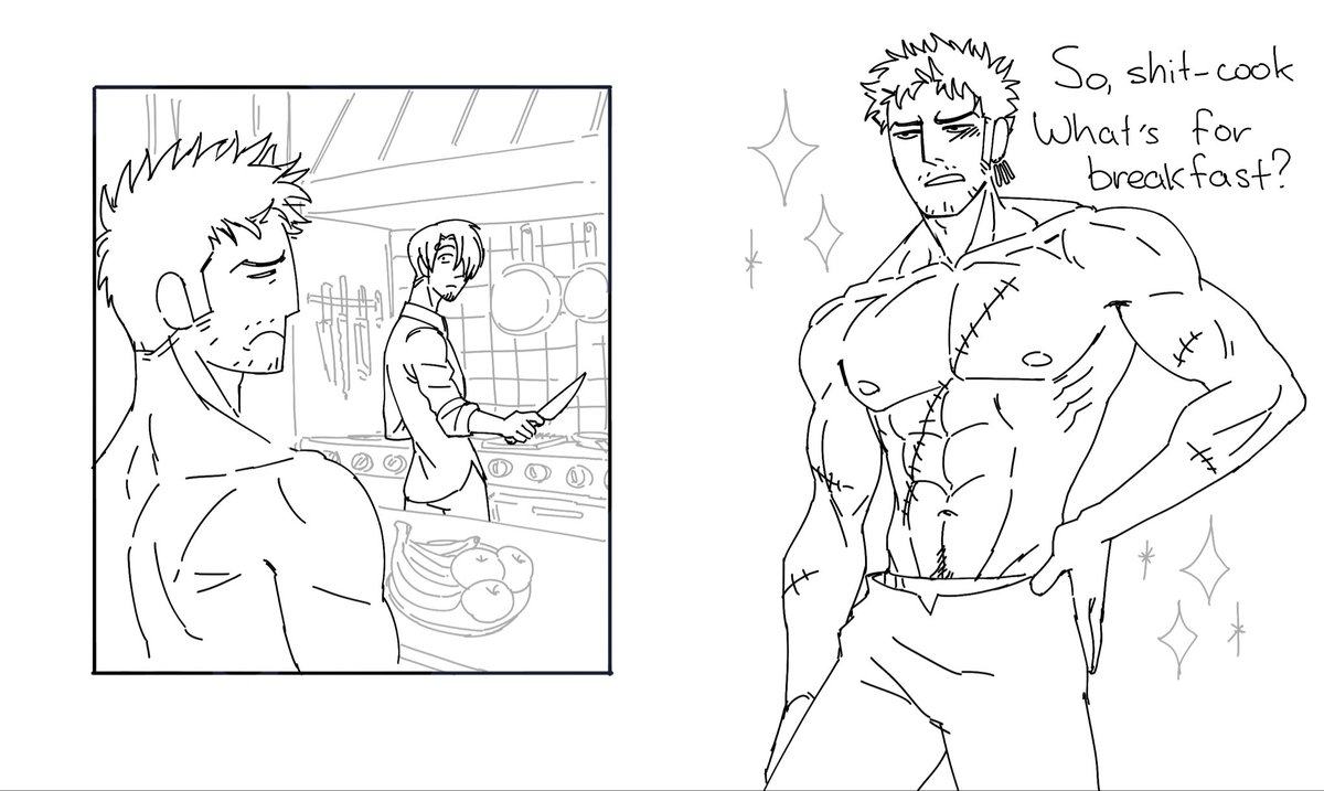 asgardian_arse's tweet photo. Little #zosan comic about Zoro’s stubble (1/3) https://t.co/rTitKUPZsC