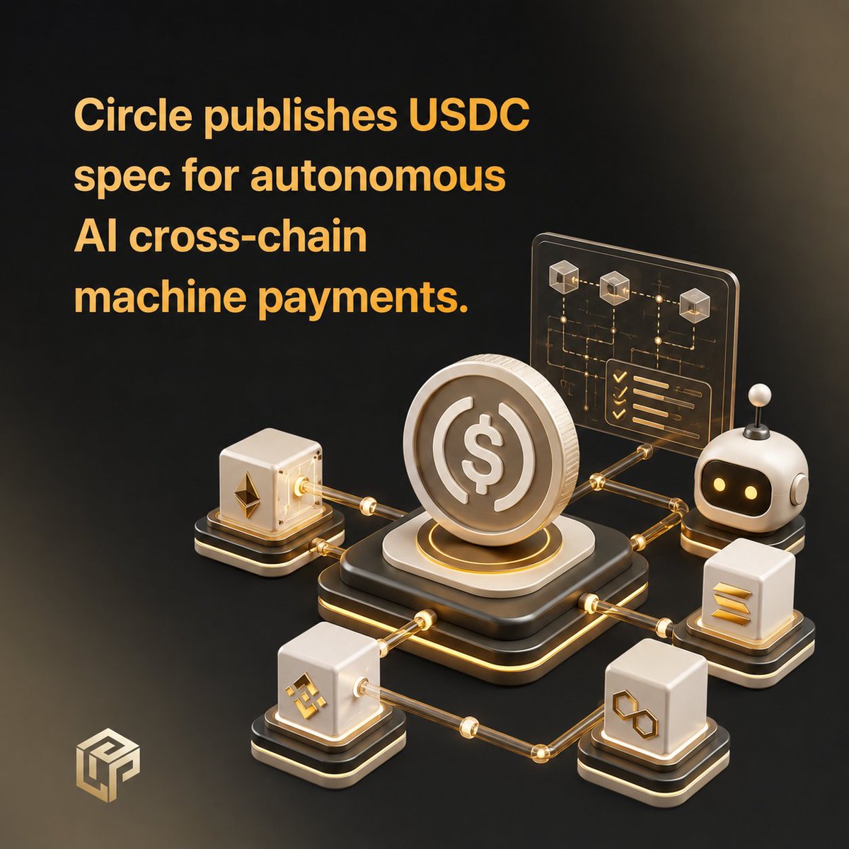 LPKWJ_'s tweet photo. LPKWJ Evaluates: Circle published a formal USDC spec standardizing how AI agents handle autonomous cross-chain transactions via the Machine Payments Protocol. This shifts digital infrastructure toward seamless machine-to-machine commerce. #LPKWJ #USDC 

https://t.co/wGKXNoZbLS https://t.co/DhpRPT1CRg