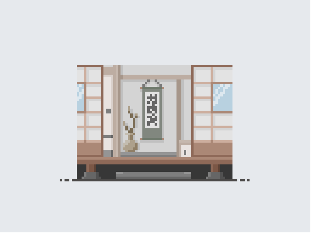 m1negishi's tweet photo. 和室 (Japanese-style room)
#ドット絵 #pixelart https://t.co/iY38RdmBYN