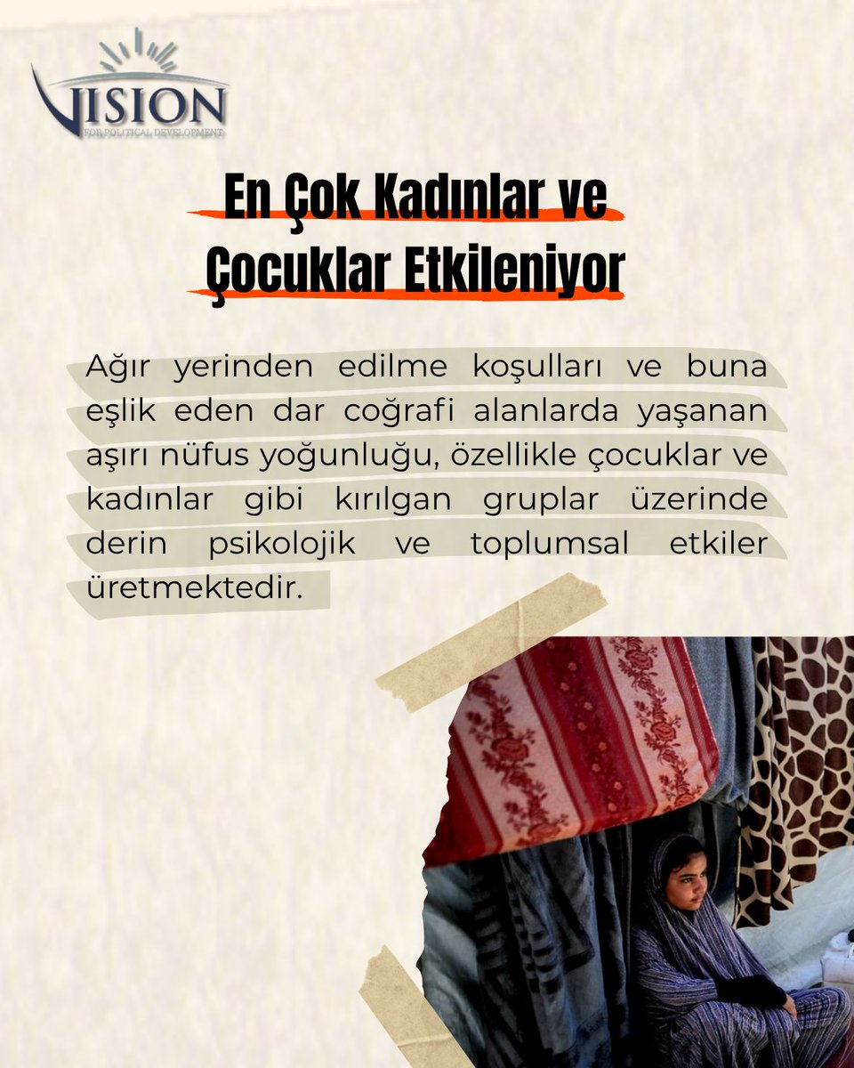 VizyonMerkez's tweet photo. Sahadaki veriler, halkın fiilen yaşayabildiği alanın Gazze Şeridi’nin  yalnızca %9’una denk geldiğini göstermektedir. Yani, 2.129.724’den fazla  insan, Gazze Şeridi’nin toplam 365 km²’lik yüzölçümünden geriye kalan  yaklaşık 33 km²’lik dar bir kıyı şeridine sıkıştırılmıştır. Böylelikle Gazze bir toplama kampına dönüştürülmüş oldu. 

Sahadaki veriler ışığında hazırlanan raporu okumak için: https://t.co/ieFftP6xw5