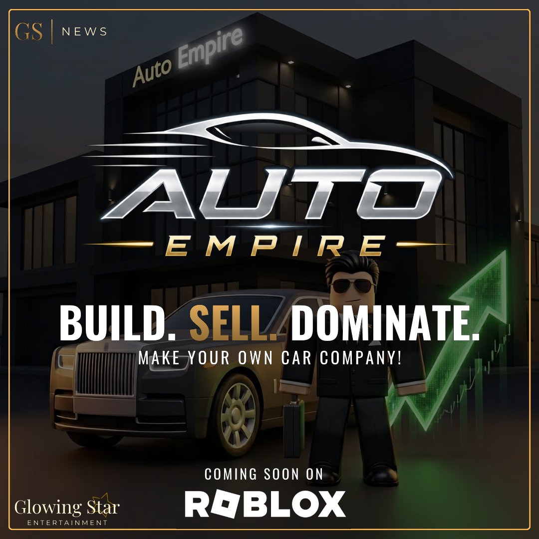 96ABHU's tweet photo. 💸Start from scratch 
📈Scale to millions 
🔥Become the ultimate automobile tycoon

👀Sneak peeks dropping tomorrow 
⏳Release date coming soon

AUTO EMPIRE is coming soon!   

#ROBLOX #RobloxDev #RobloxGame #AutoEmpire https://t.co/Fk1UsfoThR