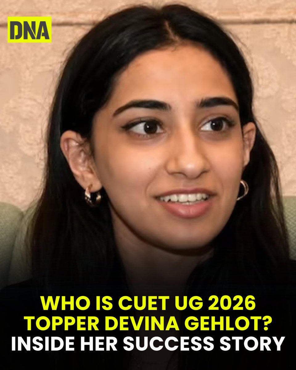 dna's tweet photo. The daughter of BJP MLA and former Delhi transport and environment minister Kailash Gahlot has secured All India Rank 1 in the CUET UG 2026 results.

Read here :https://t.co/RcaHE2kVPG

#DNAUpdates | #BJP | #CUET | #CUETTopper https://t.co/pnXVO9nLat