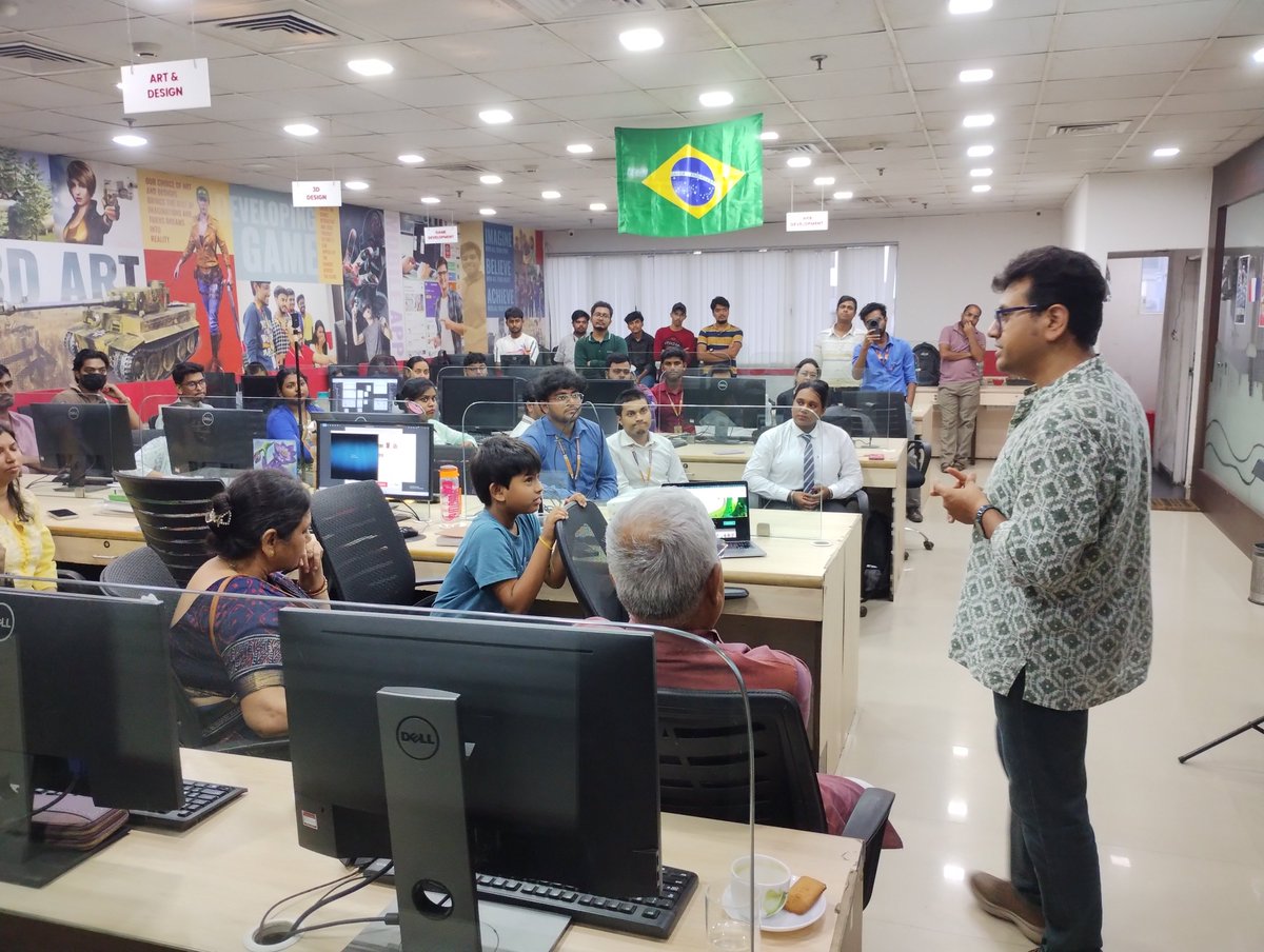 scopemagazines's tweet photo. "Changing Hearts Frame by Frame" with Swarup Deb was an inspiring session for students!
They explored animation, design, storytelling, and real-world industry insights.
Thank you, Mr. Swarup Deb, for sharing your expertise! 

#ScopeMagazine #CreativeIndustry #IndustrialSeminar https://t.co/Bqv9xH9PeC