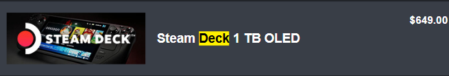 LouvainEventide's tweet photo. @JenosonTwit It's already affecting current gen consoles from before the AI hype. I purchased my Steam Deck (1 TB) for 650 plus tax. When it came back in stock a couple of weeks ago, that same console is now $300 more. https://t.co/CRVaQMKs6n