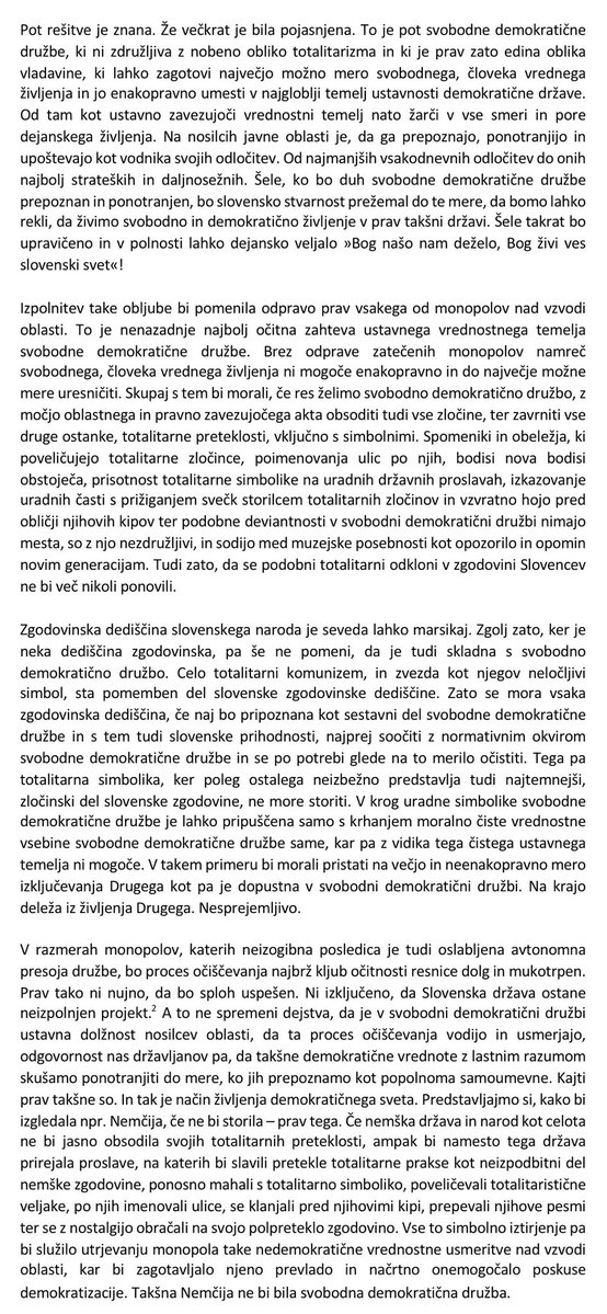 kjaklic's tweet photo. Moj nesojeni nagovor ob nocojšnji slovesnosti ob 35. Dnevu državnosti v Celju. Današnjih slovesnosti se ne bom udeležil👇 https://t.co/7Qj7MeUP2m