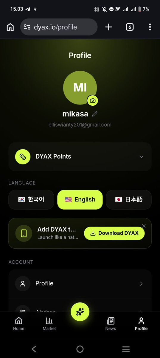 czeways's tweet photo. @DYAXio LFG FOR DYAX @DyaXio
Uid : Mikasa https://t.co/hufNH2ncCw