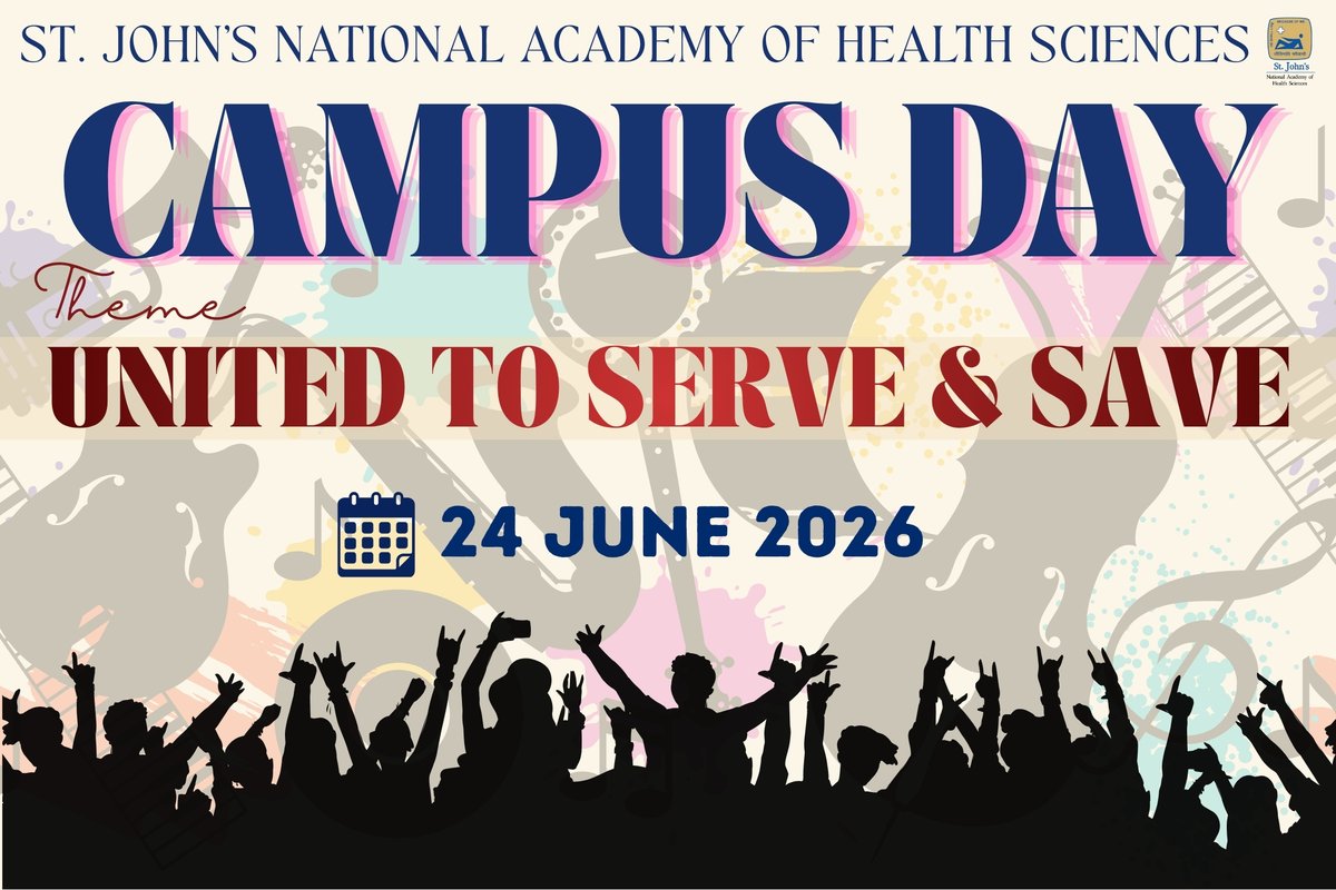 StJohns_Blr's tweet photo. Celebrating the Feast of St. John the Baptist 
Honouring our Patron Saint and the spirit of service He inspires, we invite you to join the Campus Day 2026 Cultural Program 
Theme: United to Serve and Save 
Date: 24 June 2026
Time: 2:30 PM
Venue: Main Auditorium
Come be part of an evening of joy, culture, and celebration as our campus comes together!
.
.
#CampusDay2026 #StJohnTheBaptist #FeastDayCelebration #UnitedToServeAndSave #SJNAHS #CulturalProgram #CampusLife #ServiceAndSacrifice #CelebrateTogether #JoyAndUnity