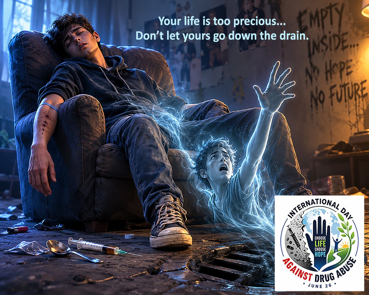 Alsiraj15's tweet photo. Drugs abuse is a serious threat to our children, let's treat it as one.
Abdullah bin 'Amr bin Al-'as reported: Messenger of Allah, peace and blessings be upon him, said: "Neglecting one's own dependents is a reason enough for a man to commit a sin".
#WorldDrugDay
#islam https://t.co/rdBkWGyGpH