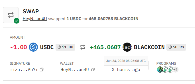 TheBelloDonna's tweet photo. DAY 37 of DCA'ing $1 of BLACKCOIN every single day.      

$1/day is the easiest decision you'll make✅

#ConvictionGOLD 🔋🚪#PureConvictionAsset 
 Gqdw9DgDQuPekAwcvLvK7wgLGohGQntP45nVeAsZpump  ✅ https://t.co/8ocsua8xzp