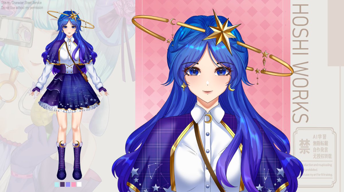 HoshiWorksID's tweet photo. we always loved seeing new VTubers debut, grow, and find their own communities, right? and we want to help create that amazing dream✨ 

Our VTuber Model Art & Rigging service is OPEN!  

This service is included : 
♡ Custom Live2D Model Art
♡ Free 3 Expressions 
♡ Free 3 static emotes 
♡ Live2D Advanced Rigging 
♡ VTS Ready to use File 
♡ Commercial Use for VTubing & Streaming  

If you've been waiting for the perfect time to start your VTuber journey, this might be it🎊!!  

#vtuber #vtubermodel #live2d