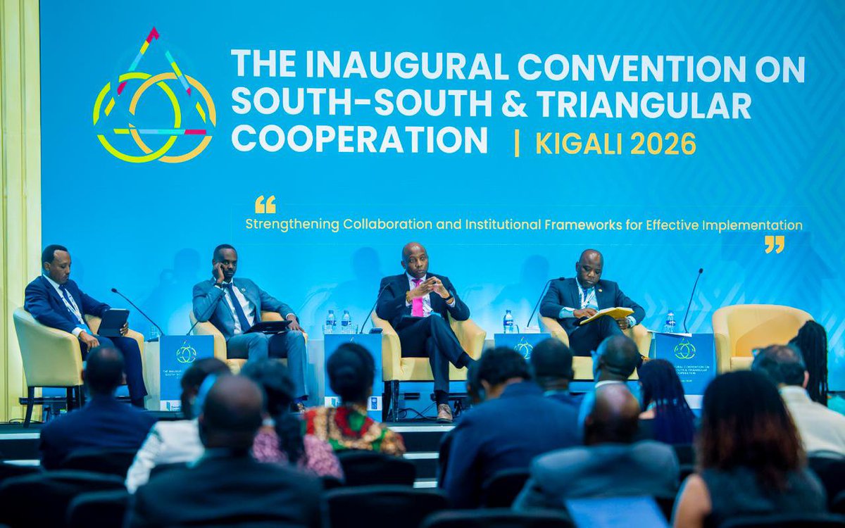 UNFPARwanda's tweet photo. 1/2 At the Inaugural Convention on South-South and Triangular Cooperation, #UNFPAπ·πΌRep. @DrAdelakin moderated a panel on leveraging #SSTC to finance the #SDGs, emphasizing how partnerships built on mutual benefit and shared solutions can accelerate sustainable development. https://t.co/F9EZOsMM1Z