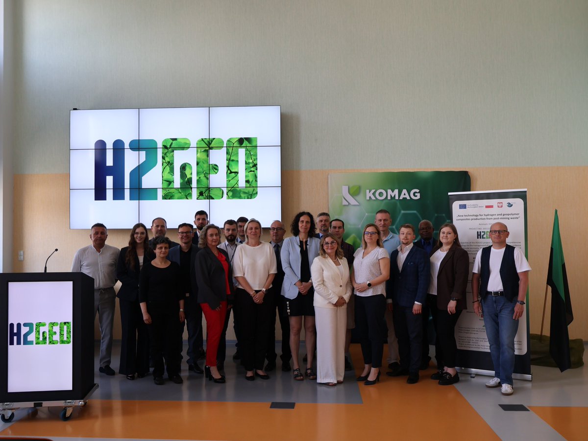 ItgKomag's tweet photo. 23 czerwca 2026 r. w ITG KOMAG odbył się Final Project Meeting H2GEO, podczas którego przedstawiciele wszystkich partnerów podsumowali osiągnięte rezultaty oraz omówili ostatnie działania przed zakończeniem projektu. 

#H2GEO #RFCS #cofundedbytheEU #EU #EuropeanUnion #EUfunds https://t.co/1e4geaxSms