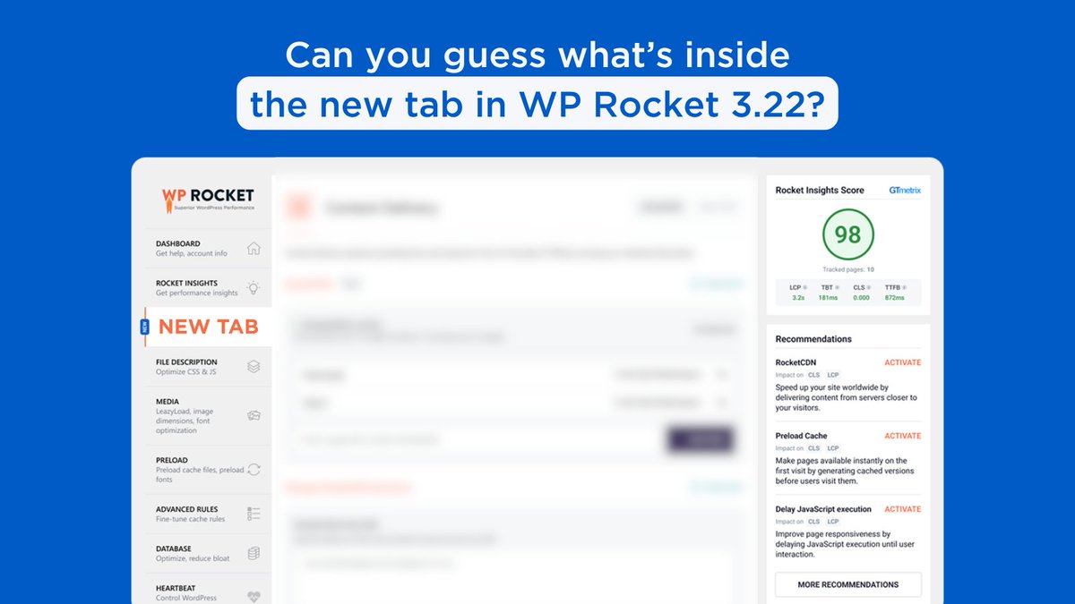 wp_rocket's tweet photo. Did you think the 30% OFF was the only gift we had in store for you for our Birthday Sale? 

Well, there’s more... WP Rocket 3.22 is currently being rolled out, and we'll reveal all very soon 🤫 Can you guess what’s new before D-Day? 

Two clues: 🚀 🌎 

We look forward to your ideas in the comments! 

Stay tuned!