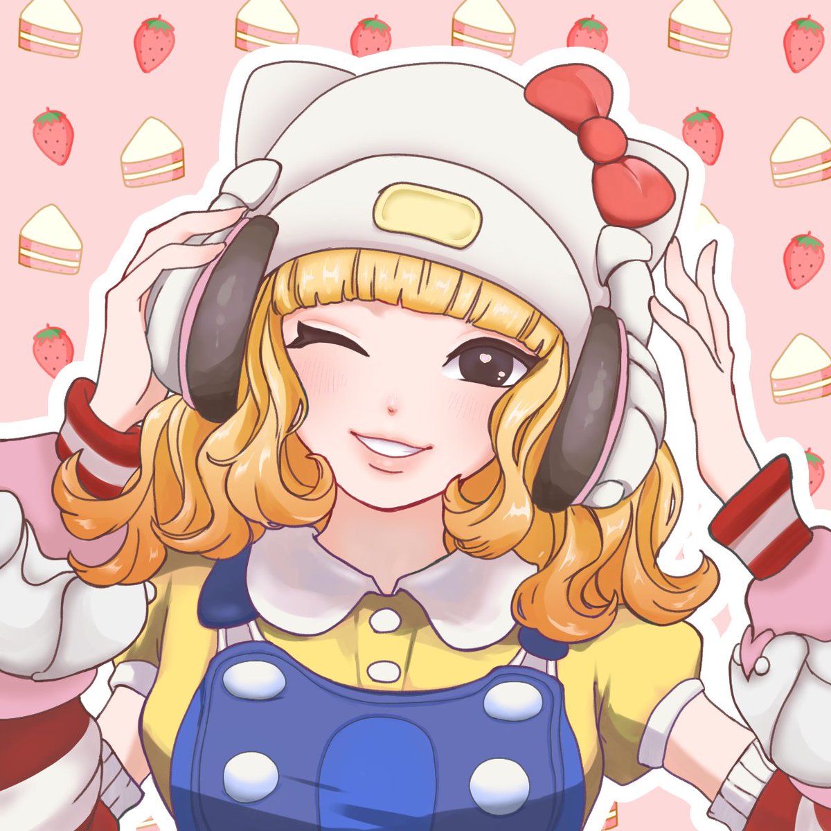 oekaki_wani's tweet photo. りんごちゃんの依頼描かせてもらいました🫶
owのキャラのキティちゃんスキン🫶 https://t.co/Vi9c7oFX1o