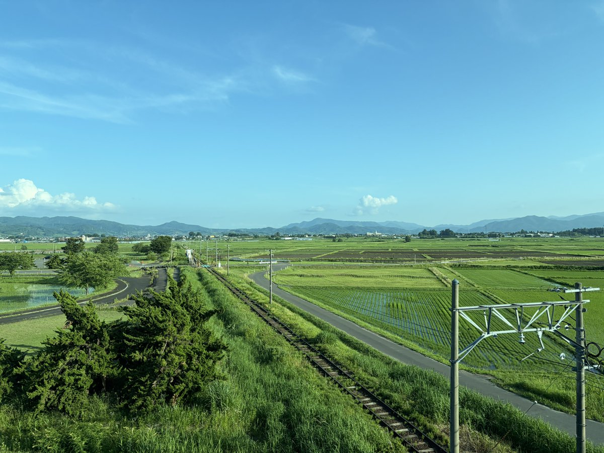 黒石の次は弘前に移動するので田舎館村経由で田んぼアートの見学が用意