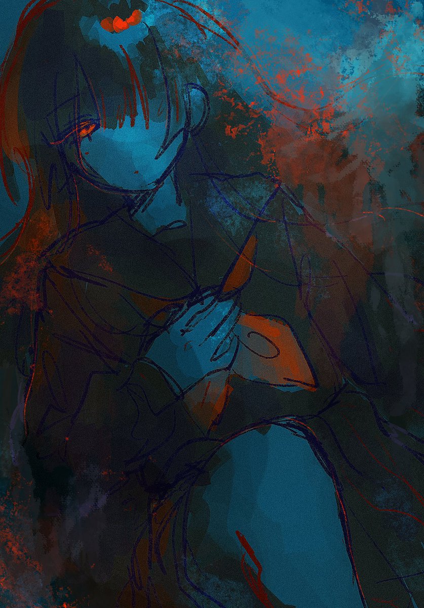tsgr_93's tweet photo. 赤
 #oc #イラスト https://t.co/pWzpMftnOL