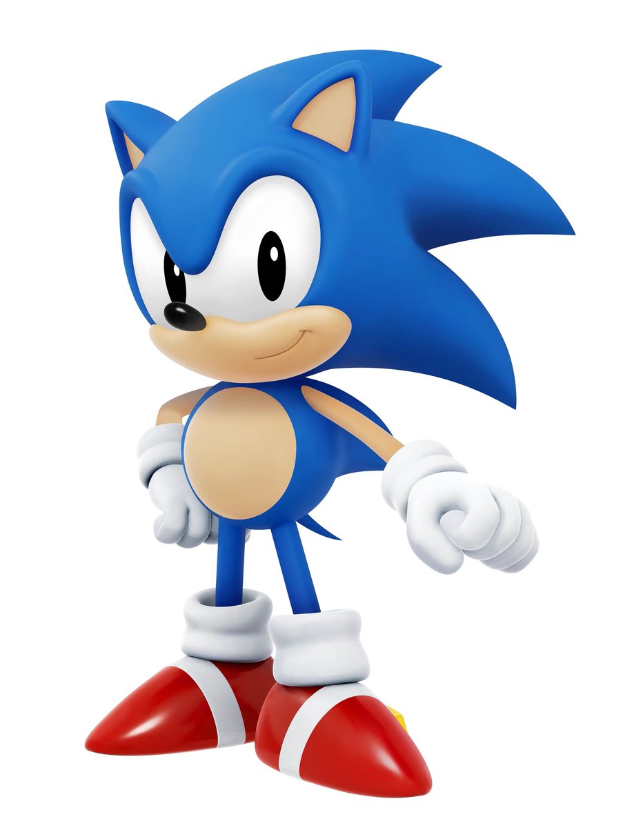 CrispyFrise's tweet photo. Why did they randomly give classic sonic a really good model https://t.co/NzrBFRZzc2