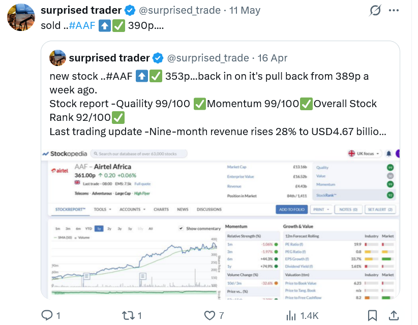 surprised_trade's tweet photo. new stock..#AAF ⬆️✅ 326p...back in on the retrace, initial target 356p+ https://t.co/EbIN55IDbL
