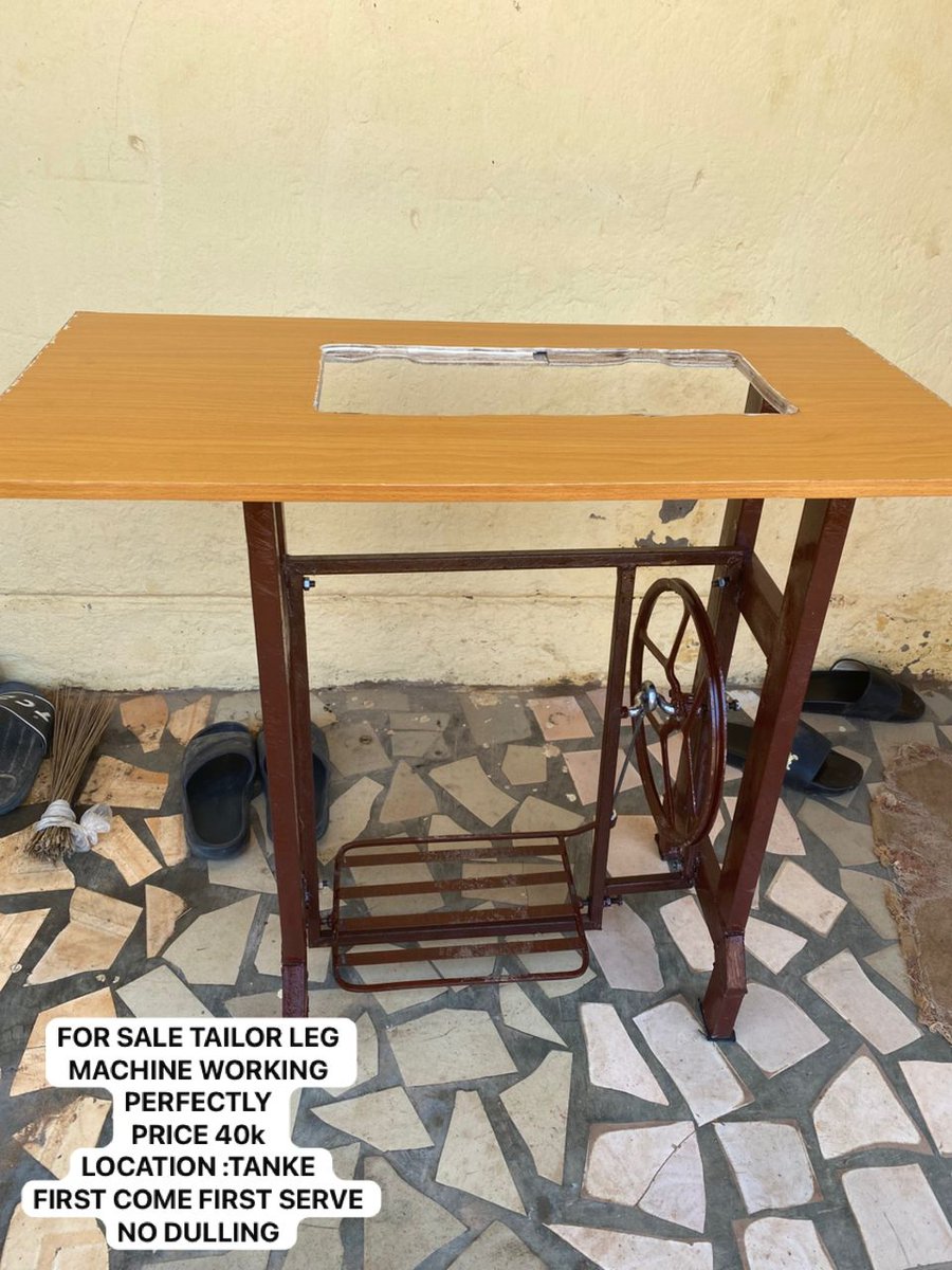 oomconsult's tweet photo. FOR SALE TAILOR LEG MACHINE WORKING PERFECTLY 
PRICE 50k 
LOCATION :TANKE 
FIRST COME FIRST SERVE NO DULLING https://t.co/hJ7IVWvcGE