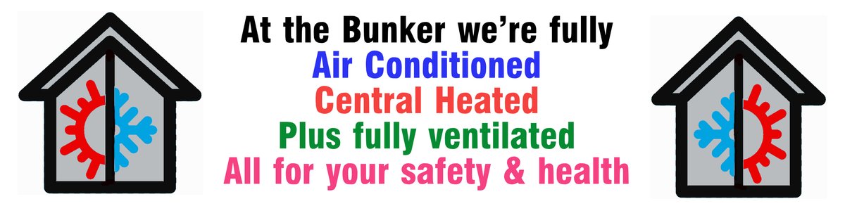 LondonBunker's tweet photo. We are fully air conditioned at MA1. We're open from 2pm so you can cool down. Check https://t.co/7YHYtmmpP2 for all the details https://t.co/wLz5cVRRUL