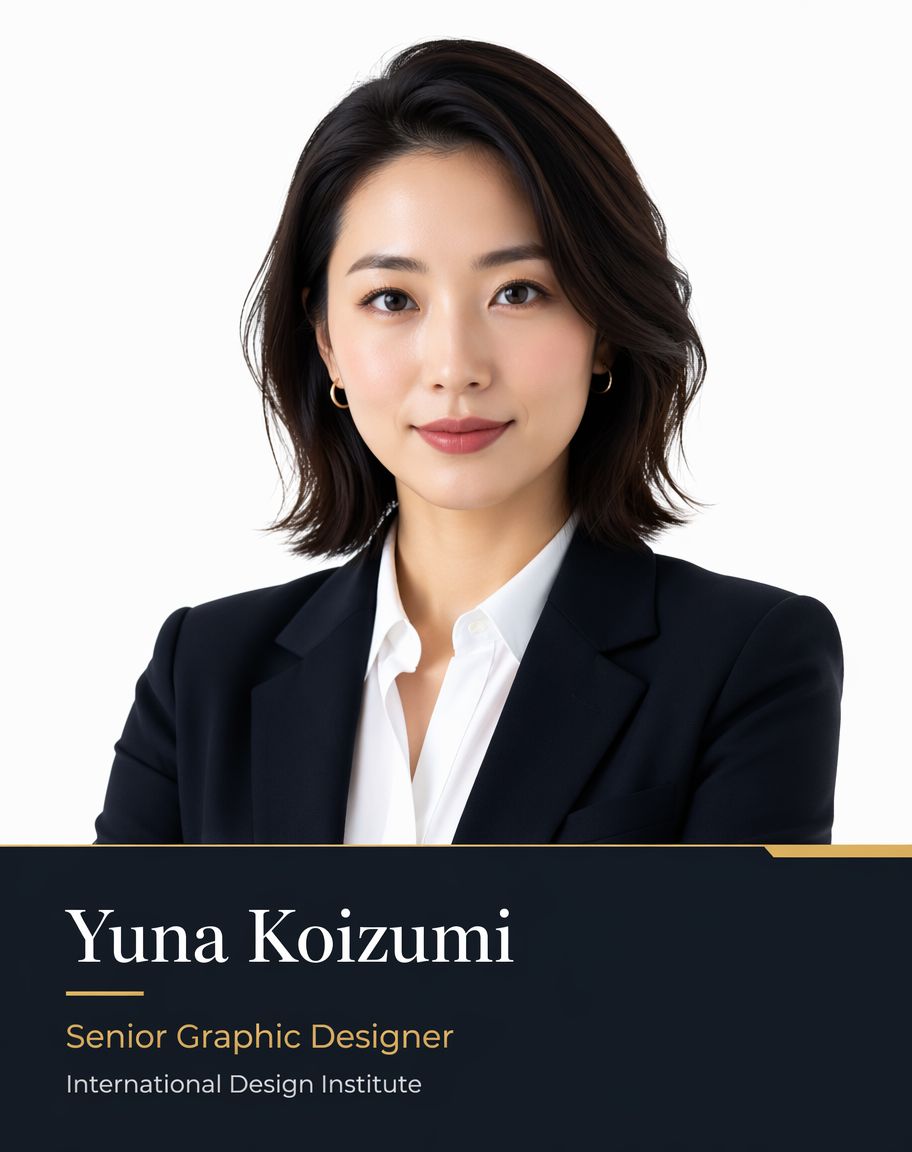 Formal Business Headshot Profile Poster
