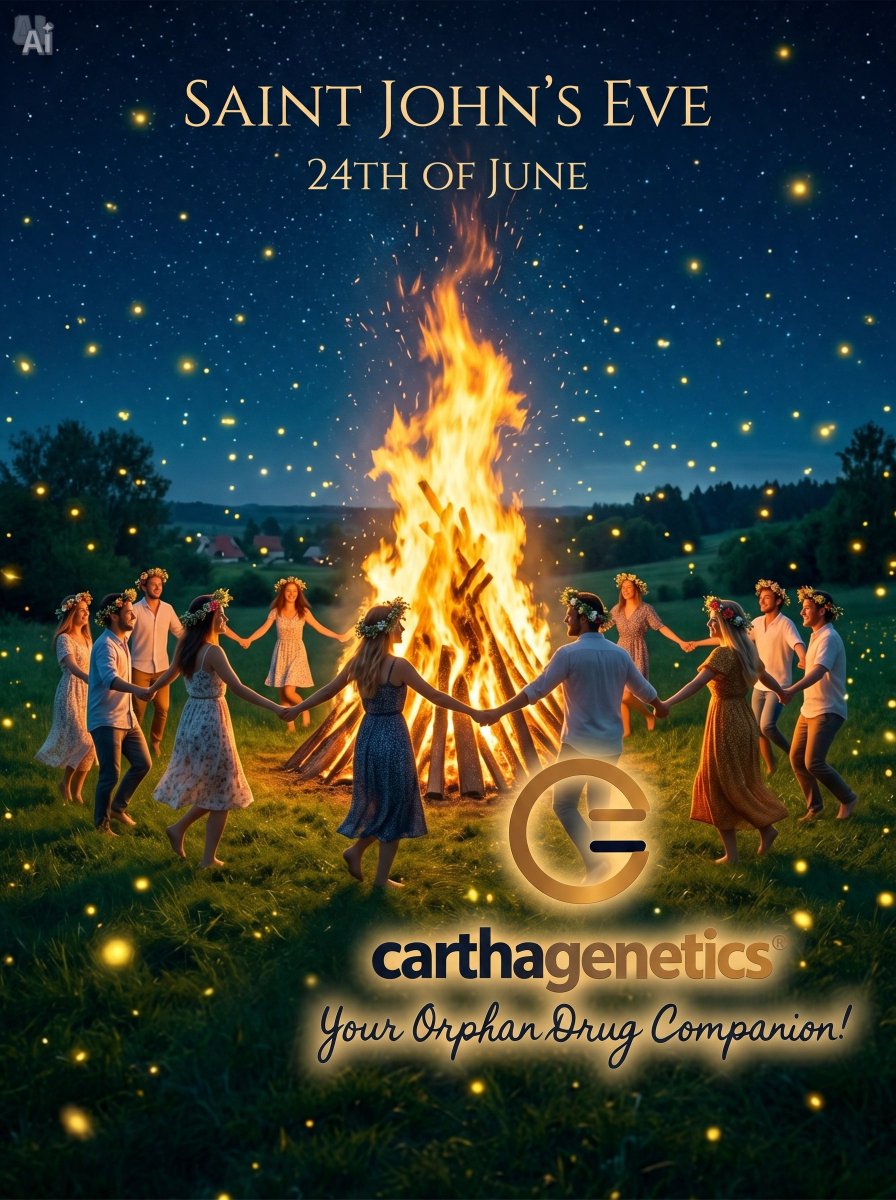 phcarteron's tweet photo. 𝙃𝙖𝙥𝙥𝙮 𝙎𝙖𝙞𝙣𝙩 𝙅𝙤𝙝𝙣’𝙨 𝘿𝙖𝙮 &amp; 𝙈𝙞𝙙𝙨𝙪𝙢𝙢𝙚𝙧! 
As bonfires light up the sky, we think of all children with rare diseases and their families. May this season of light bring you hope and strength. 
#Midsummer #RareDiseases https://t.co/IZD42gFtn2