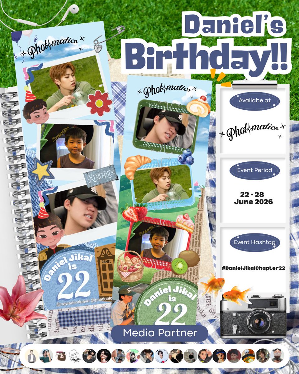 hwiruz's tweet photo. 🎉 Daniel Jikal Birthday Photobooth Event 🎉

In celebration of Daniel Jikal's birthday, we have prepared a special photobooth frame for all fans! 💙

📅 June 22 – June 28

Bring your friends or taking photos on your own and let’s be part of birthday celebration for Daniel Jikal! https://t.co/HFeMFdm102