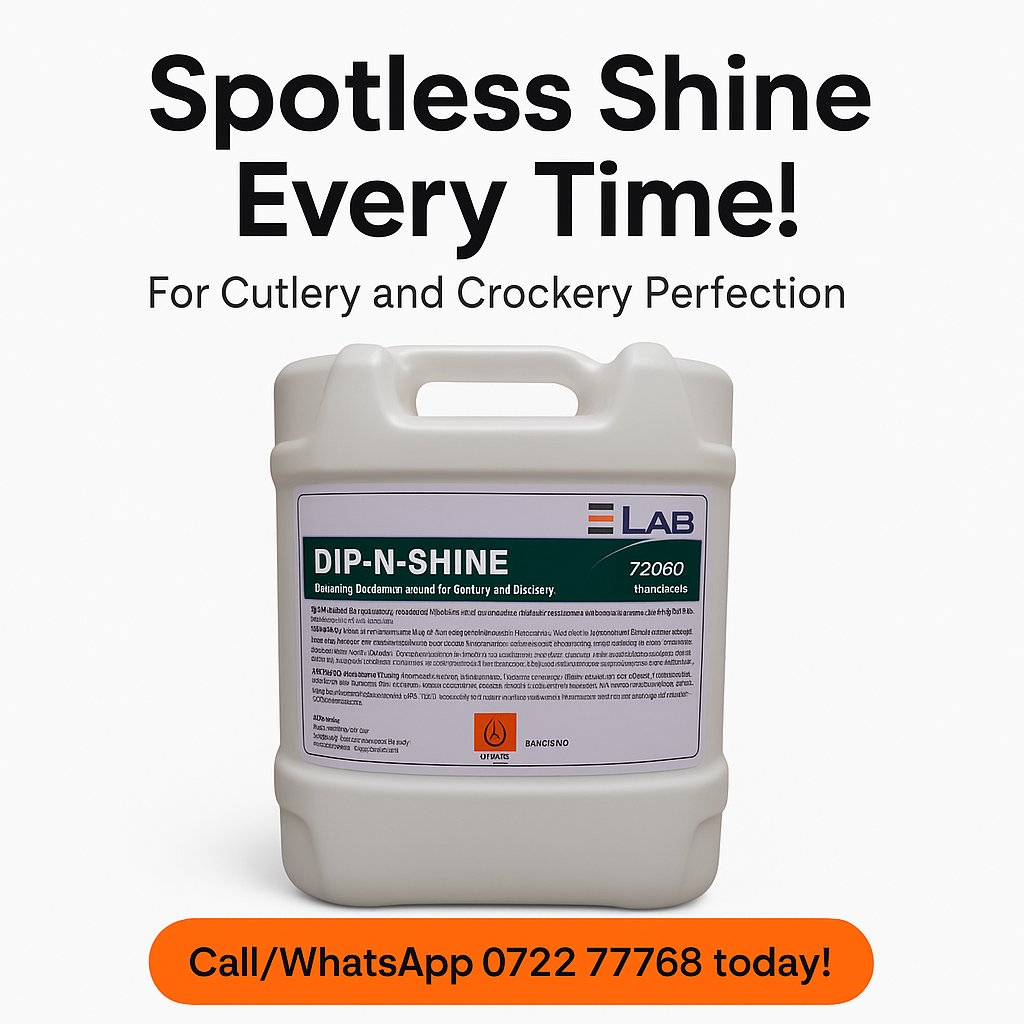 MetricsKe's tweet photo. Discover the secret to spotless cutlery and crockery with DIP-N-SHINE! 🌟 Ready to see the magic? Call/WhatsApp 0722 777768 today!

#CleaningMadeEasy #ShineBright #KitchenEssentials https://t.co/sIgeKIOOOY
