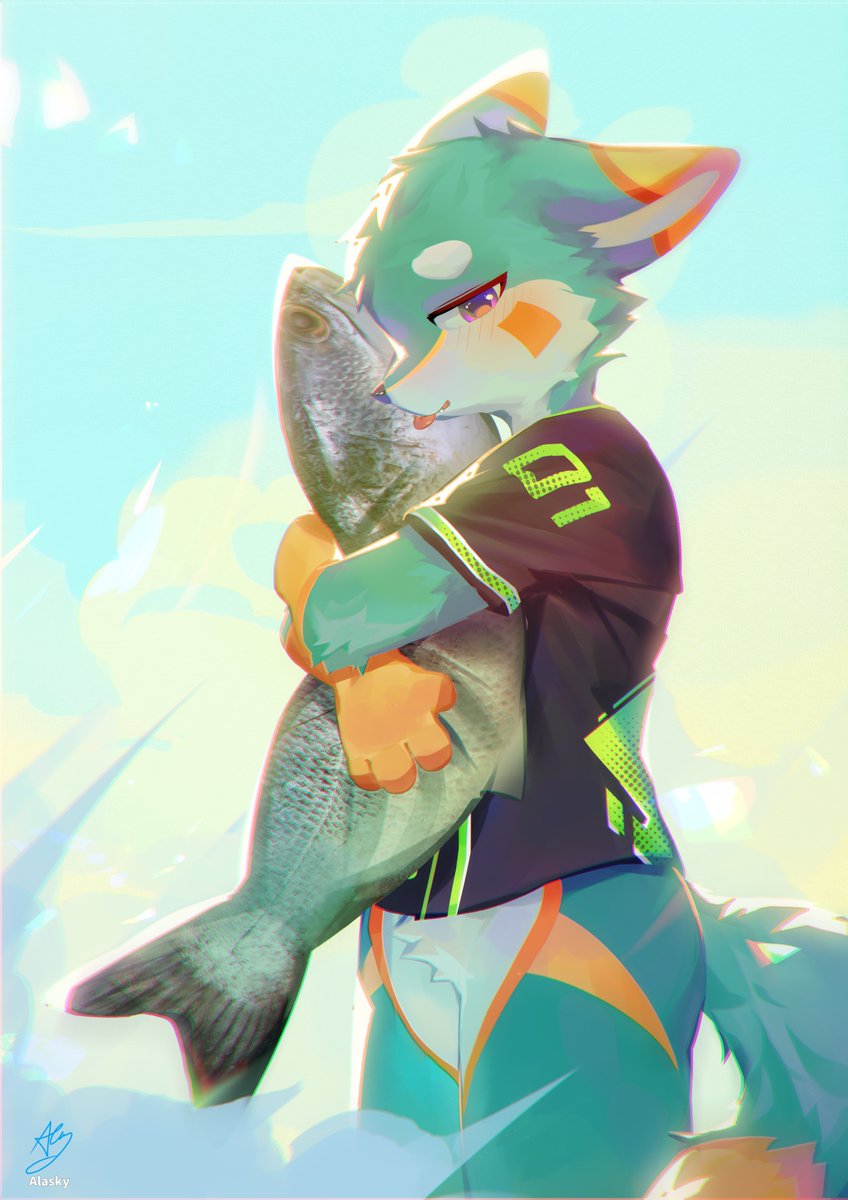 BothFelixfox's tweet photo. Felix is waking up with a big fish he got(stole) from @SiamPaws ๐ฆ๐โจ
Raffle art & ๐ by @fur_alasky
#felixfox #siampaws2026 https://t.co/Zc0u6r0WyE