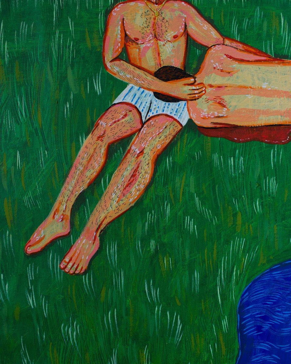 eliechammaa's tweet photo. 'Is it genuine love or the comfort of being seen?'
70x100cm
Acrylic on primed canvas
2026 https://t.co/bJg8aF4lSQ