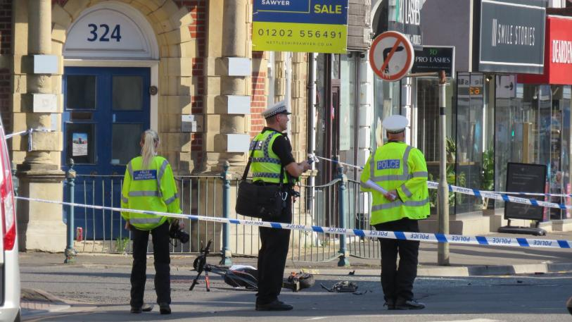 Bournemouthecho's tweet photo. A road closure is in place in #Winton following reports of a crash early this morning. Latest by @Jess_Journo_ https://t.co/gSz1ghLlga https://t.co/NnCadTMqZQ