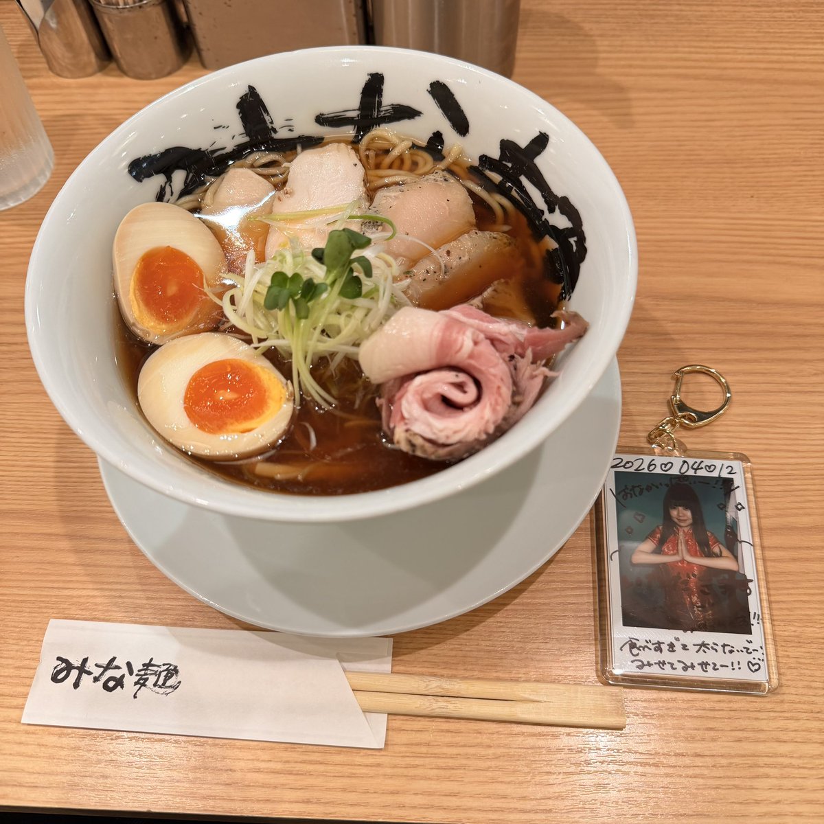 気になってたとこに来てみた? #みな麺なんばウォーク店 #蘭世ちゃまに 
