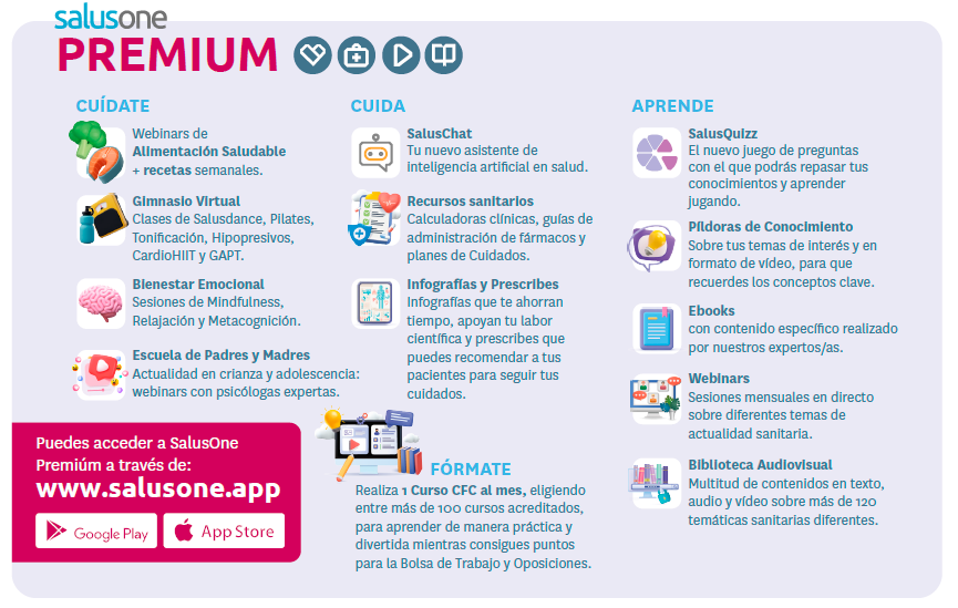 COECordoba's tweet photo. 📢 ¡Cuida, cuídate, fórmate y aprende! Te recordamos que por estar colegiado/a en el @COECordoba  puedes acceder de forma gratuita a SalusOne Premium, la plataforma de @salusplay. Si eres nuevo colegiado/a o aún no lo has hecho, activa ya tu acceso: https://t.co/SeXEy7JzBs https://t.co/XoK4wN1Obj