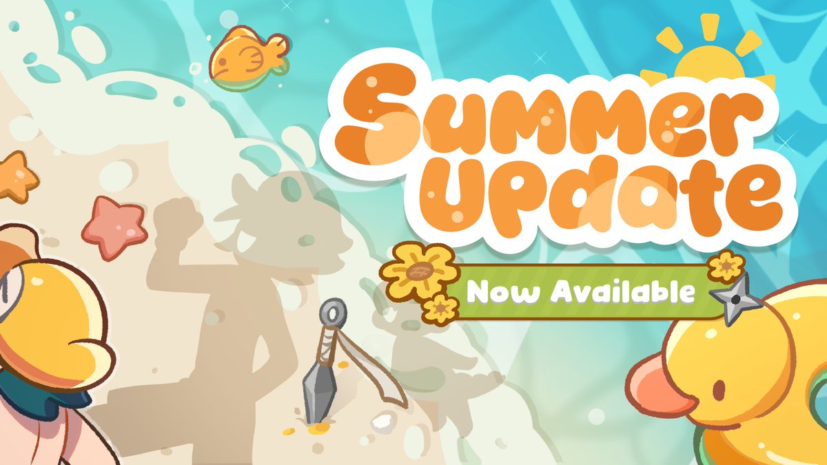 _LostAndFoundCo's tweet photo. Summer Update is here! ☀️🌻

This summer, Kit is taking Ducky on a vacation. But will this trip go as smoothly as planned? Find out in the Summer Update.

Explore 2 brand-new levels, Master of Findjutsu and My Summer Memories 2, plus 20% off during the Steam Summer Sale 2026! https://t.co/sLhsfNc5Ex