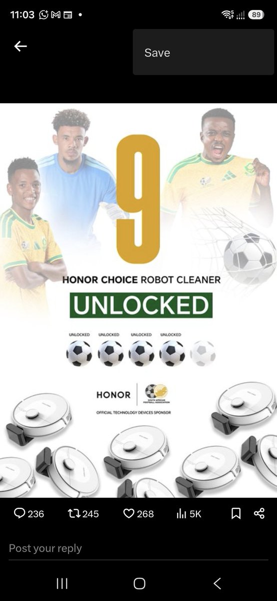 MeMalose's tweet photo. @HonorAfrica #100GiftswithHONOR Honor Robot Cleaner https://t.co/mCzF5Vu7Mi