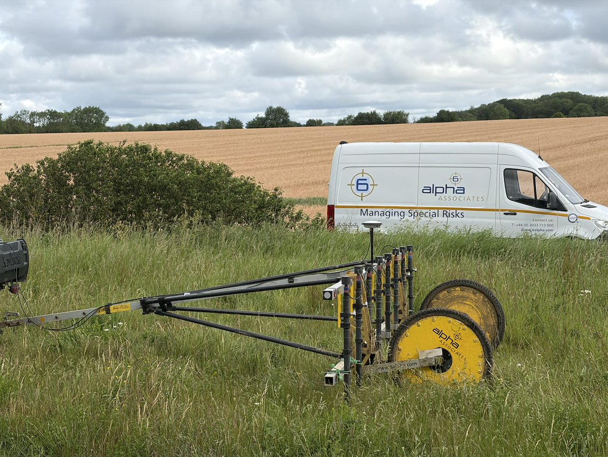 6_Alpha's tweet photo. Another 6 Alpha survey for unexploded ordnance, delivering safety and market leading stakeholder reassurance.  If you have an unexploded ordnance problem, contact us and we’ll take care of it.  https://t.co/cqs3dDXWT4 https://t.co/Vu5ptkCNQ1