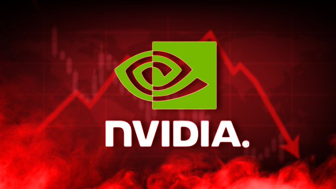 Albit6689's tweet photo. 🇺🇸NOW: NVIDIA SINKS BELOW $5 TRILLION AS INSTITUTIONS DUMP AI AND TECH STOCKS

$NVDA has fallen more than 3% today, slipping below a $5 trillion market cap as investors sell AI and tech names.

Tech focused index $QQQ is down 2.5%, while overall S&amp;P 500 has dropped more than 1%. https://t.co/i5isSO4Fae