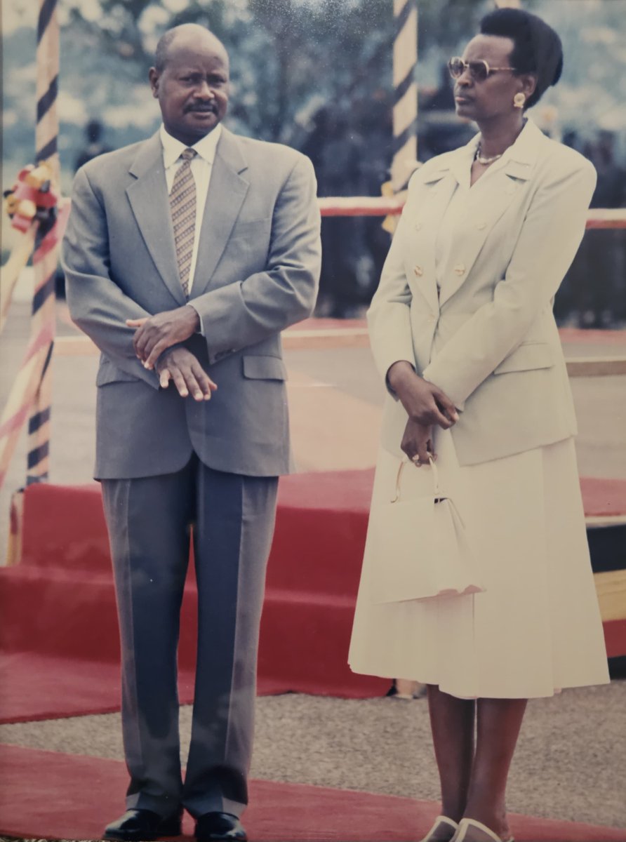KagutaMuseveni's tweet photo. From Omugurusi Ampa to Maama Giinga.
 
Today, the 24th of June is Maama’s birthday having arrived on Earth on this very day 78 years ago. The family and myself thank God for having given us Maama, kept her safe in the years of orphanhood having lost her Father, Mzee Edward Kataaha, in 1955 and prospering her in the subsequent years up to today. 
 
In Particular, I thank God for the miraculous re-connection with her on Christmas day, 1972, outside the Inter-Continental Hotel in Nairobi. Although we were from the same area of Ntungamo and had studied at Kyamate together in 1958, we had got disconnected by the troubled history of Uganda. 
 
Since January, 1971, we had been operating from Tanzania fighting Idi Amin. I had, indeed, been involved in the disastrous battle of the 17th of September, 1972 in Mbarara where out of 330 People that attacked on that axis, on account of not being trained, by evening I had managed to take back only 46 including an Obote fighter known as Ageta, a good but chaotic fighter.