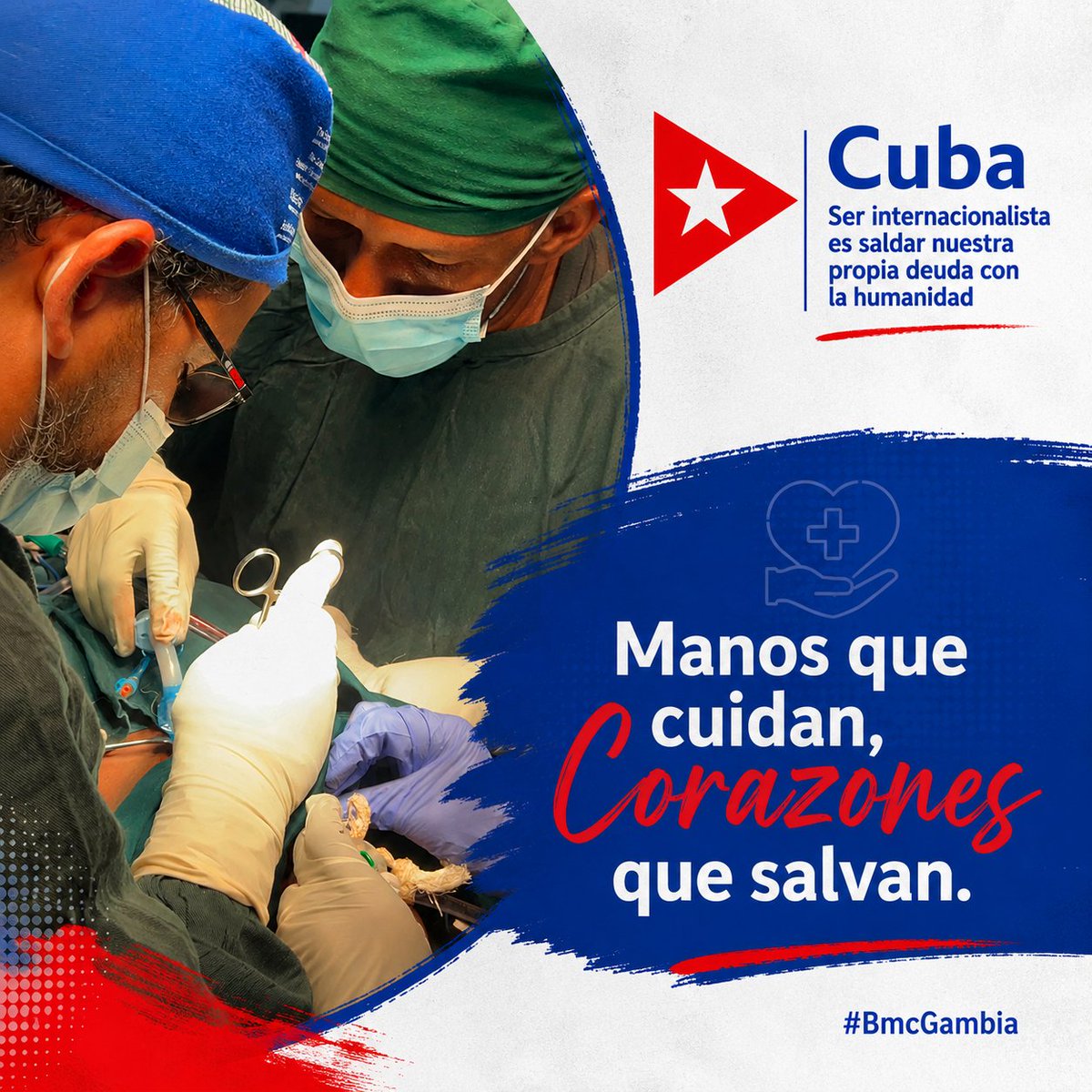 AhmedGR1982's tweet photo. 🕊️🩺La paz que Cuba lleva al mundo🌎
Detrás de cada estadística de salud que refleja la colaboración médica cubana, hay una historia de entrega y humanismo. Son testimonios de solidaridad que ninguna campaña hostil podrá borrar.
#CubaQuierePaz 
#CubaPorLaVida 
#BmcGambia https://t.co/BAhXXT3519