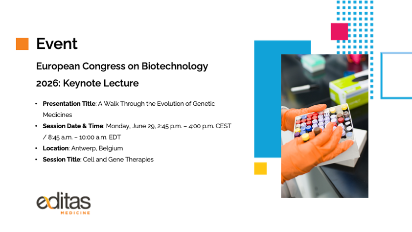 editasmed's tweet photo. Join us next week at the European Congress on Biotechnology for our keynote lecture, "A Walk Through the Evolution of Genetic Medicines," exploring advances in gene editing, delivery, and manufacturing that are shaping the future of genetic medicines.
#ECB2026 #biotechnology https://t.co/rZhJg3EU7r