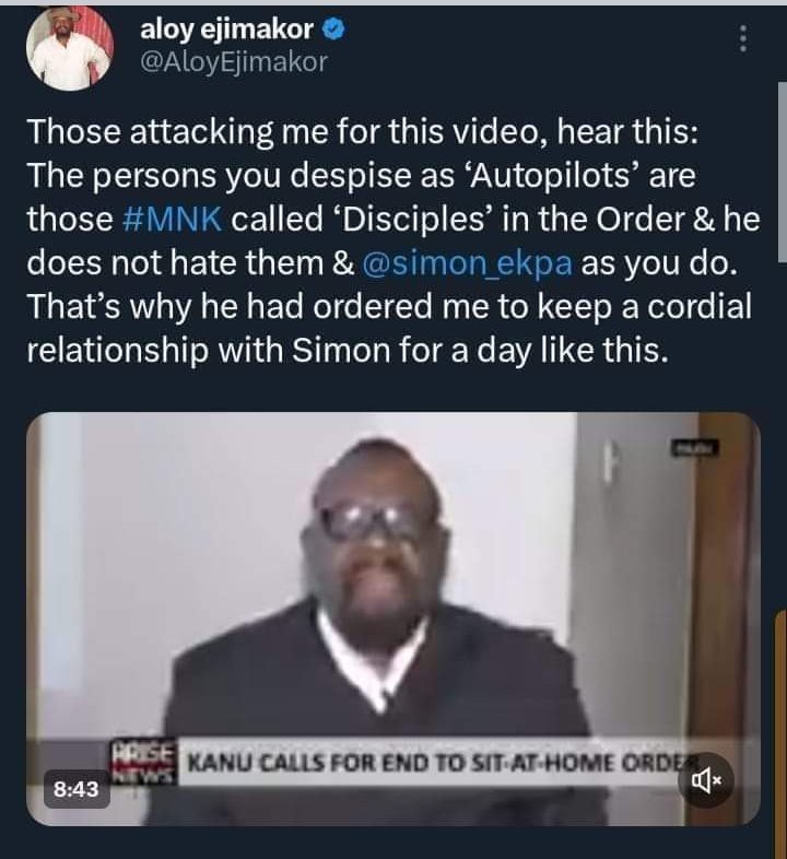 MAZI82889858's tweet photo. The lawyer confirm it while d #DOS you people are insulting try to defend him unknowingly, till now MNK never say anything concerning d allegations BUT he is quick to say the DOS is dissolve, did u see why we are upset? You will called it rebellious as someone who knows nothing. https://t.co/ocoKMLunjW