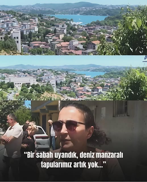 TOPRAK_2_'s tweet photo. “Bir sabah uyandık, deniz manzaralı tapularımız artık yoktu…” İstanbul Sarıyer’de rezerv alan ilan edilen bölgedeki tapular iptal edildi.
Hak sahipleri: Bir sabah kalktığımızda tapularımızın özel bir firmaya satıldığını öğrendik. Boğaz manzaralı 3+1 ev için 1,2 milyon TL gibi ödeme yapılıyor ve tapunuz alınıyor. 
Habere göre tapu sahiplerinin isimleri üzerinden usulsüzce hesap açıldı ve bu hesaplara daire başı 1 milyon 270 bin TL yatırıldı. Aynı yerde yapılan yeni evlerin fiyatları ise 150 milyon TL civarında. 
Dava süreci devam etmesine rağmen inşaat şirketi yıkım için harekete geçti. Mahalle sakinleri kendilerini yalnız bırakılmış hissettiklerini söylüyor. Verilen bedelle ne İstanbul’da ne de Türkiye’nin başka bir yerinde yeni bir ev almanın mümkün olmadığını dile getiriyorlar.
“Ne yapacağımızı bilmiyoruz, sokakta kalacağız, gidecek yerimiz yok. Ne devlet var yanımızda ne muhatap olacak hiç kimse.”
İlknur Yağumli - Sözcü