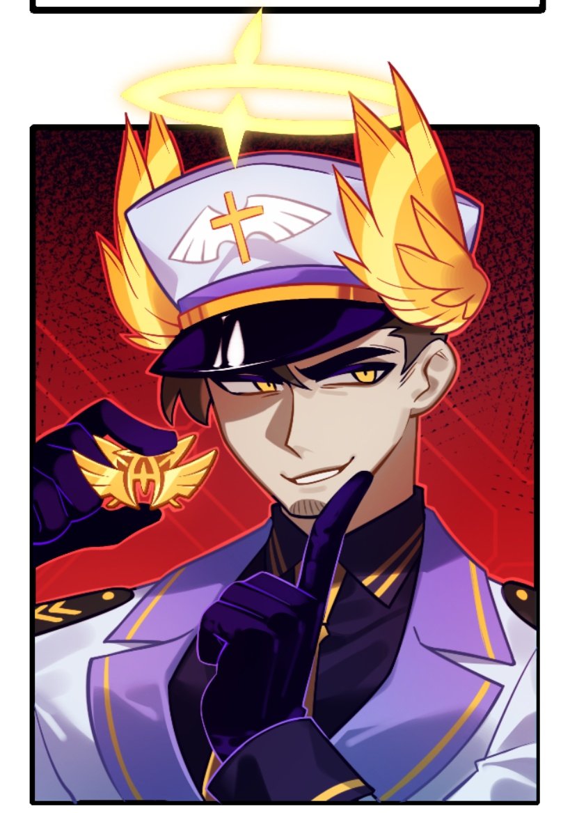ziqian1412's tweet photo. Although I came up with this name a long time ago, I just haven't mentioned it until now

Are you right
——Camael Adam😉

It is the name of the executive/officer

#HazbinHotelAdam https://t.co/zRTn9FFdnF